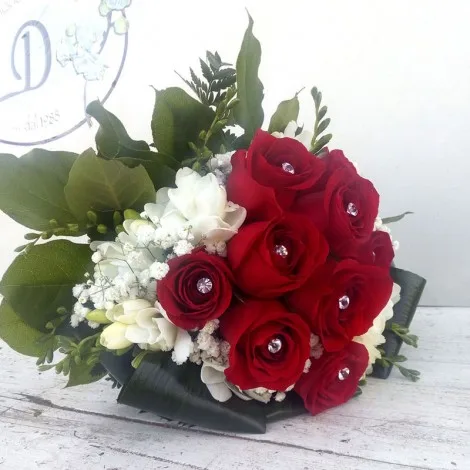 Rose Rosse Con Swarovski