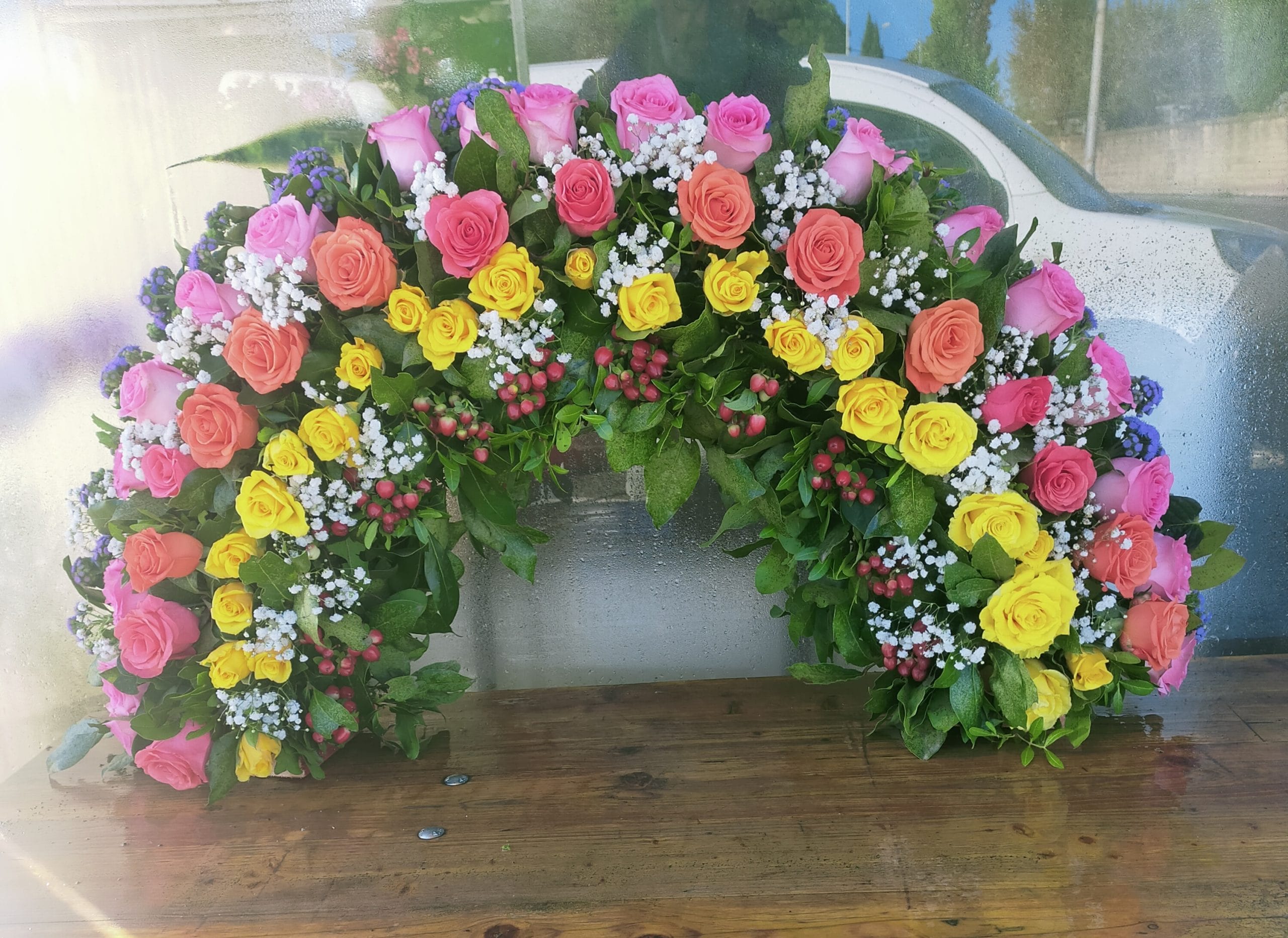 Piatto Di Compleanno In Legno Personalizzabile | Con Numeri 0-9, Portacandele E Fiori Secchi