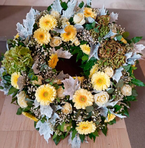 Corona funebre 60 cm - De Luca Fiori - Le Rughe - Formello