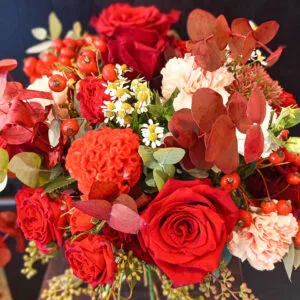 Bouquet Rosso Relativo -De luca Fiori - Le Rughe - Formello