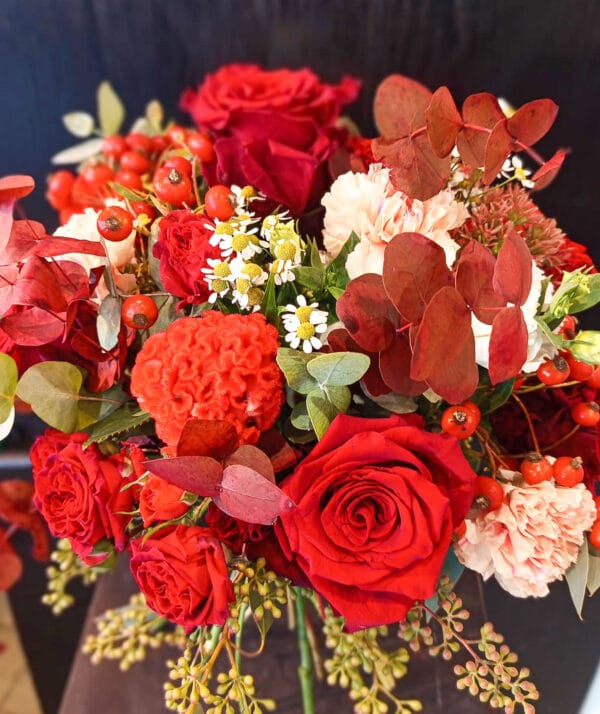 Bouquet Rosso Relativo -De luca Fiori - Le Rughe - Formello