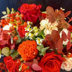 Bouquet Rosso Relativo -De luca Fiori - Le Rughe - Formello