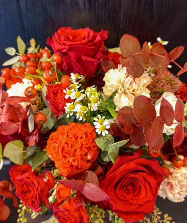 Bouquet Rosso Relativo -De luca Fiori - Le Rughe - Formello
