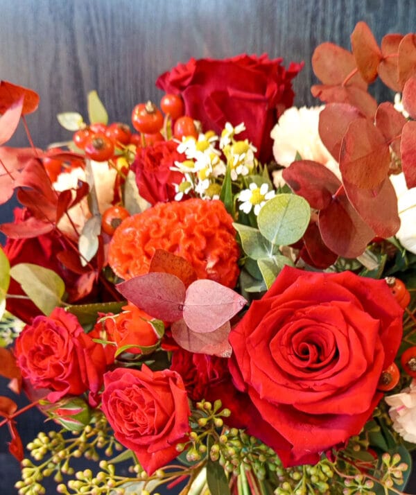 Bouquet Rosso Relativo -De luca Fiori - Le Rughe - Formello