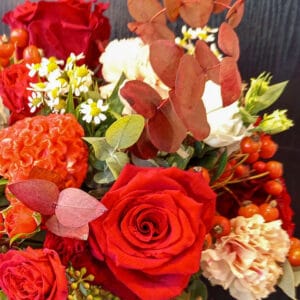 Bouquet Rosso Relativo -De luca Fiori - Le Rughe - Formello