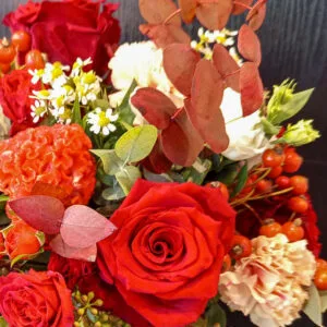 Bouquet Rosso Relativo -De luca Fiori - Le Rughe - Formello