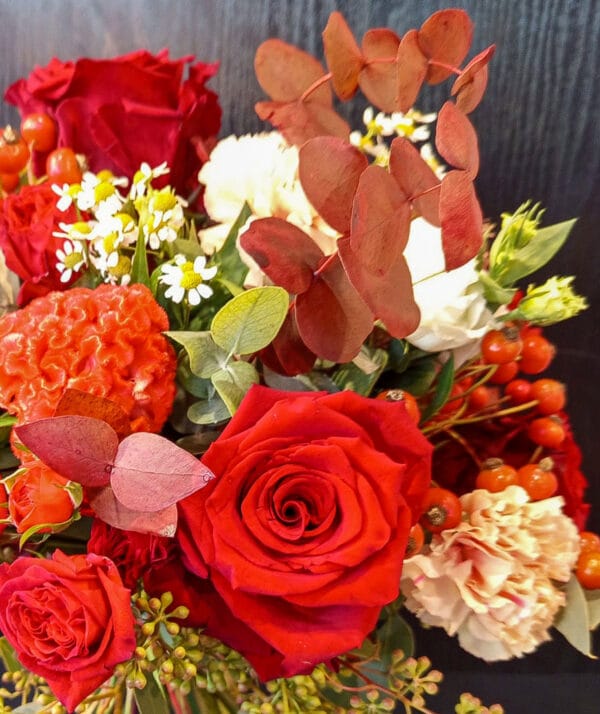Bouquet Rosso Relativo -De luca Fiori - Le Rughe - Formello